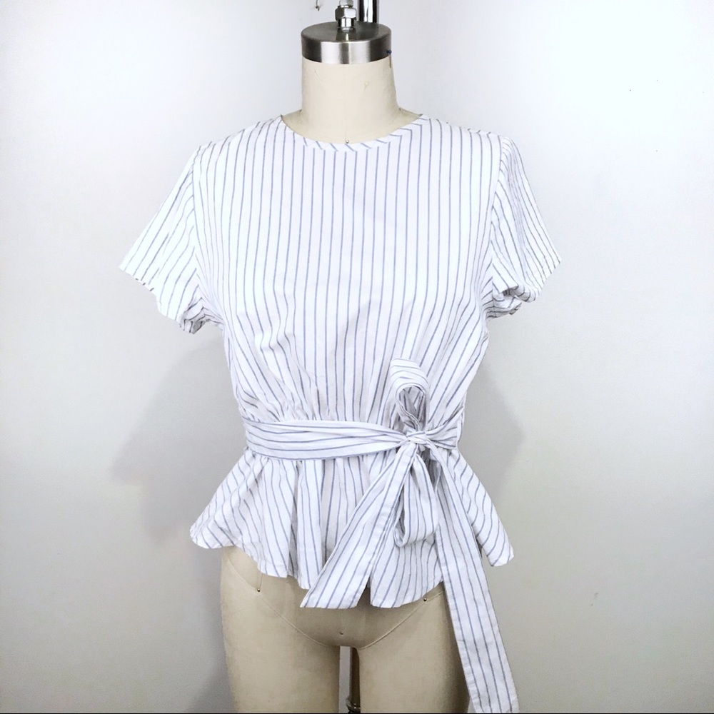 La Banga Short Sleeves Peplum Top Size M